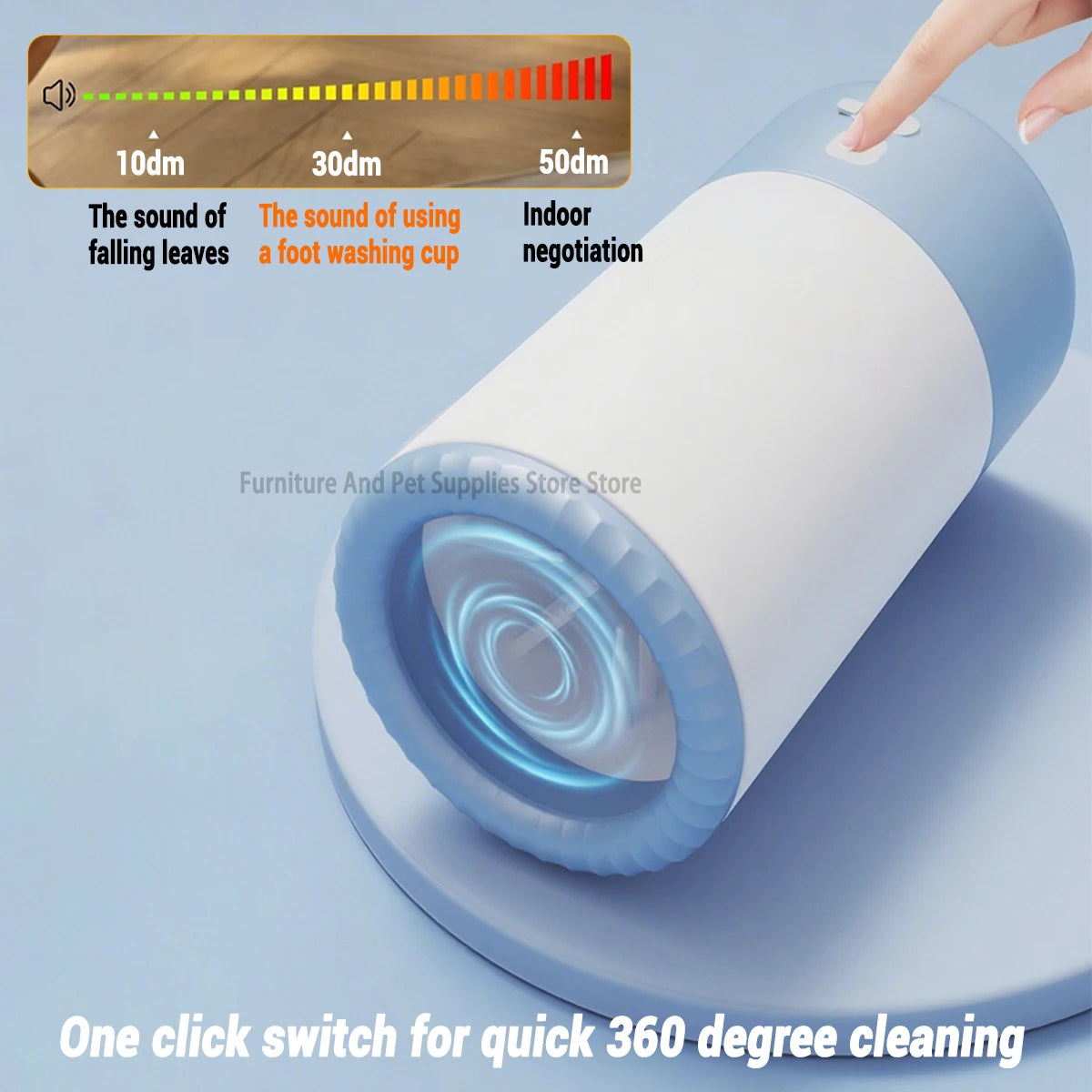Automatic Pet Paw Cleaner - Electric Foot Washing Machine for Dogs - Portable, Low Noise & Waterproof