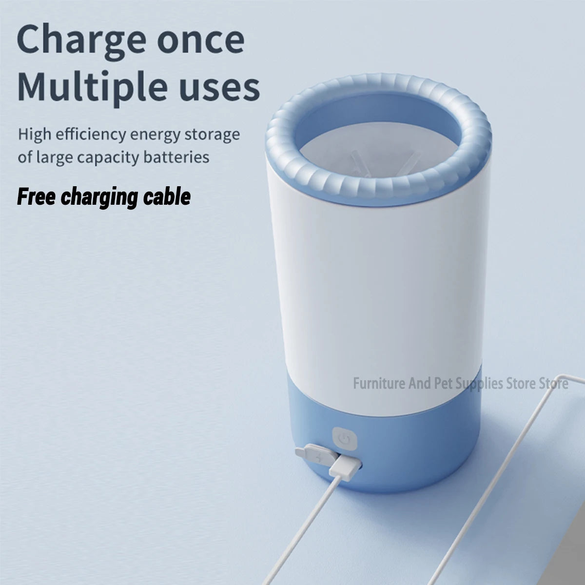 Automatic Pet Paw Cleaner - Electric Foot Washing Machine for Dogs - Portable, Low Noise & Waterproof