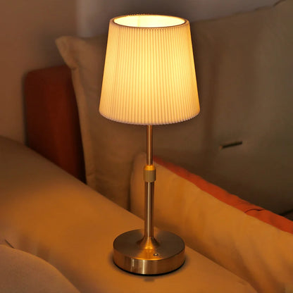 Rechargeable Touch Table Lamp | Replaceable E12 Bulb 2700K for Restaurant Hotel Room Bedside Decor Lighting