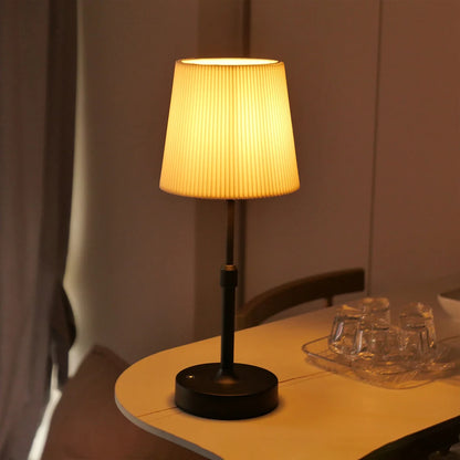 Rechargeable Touch Table Lamp | Replaceable E12 Bulb 2700K for Restaurant Hotel Room Bedside Decor Lighting